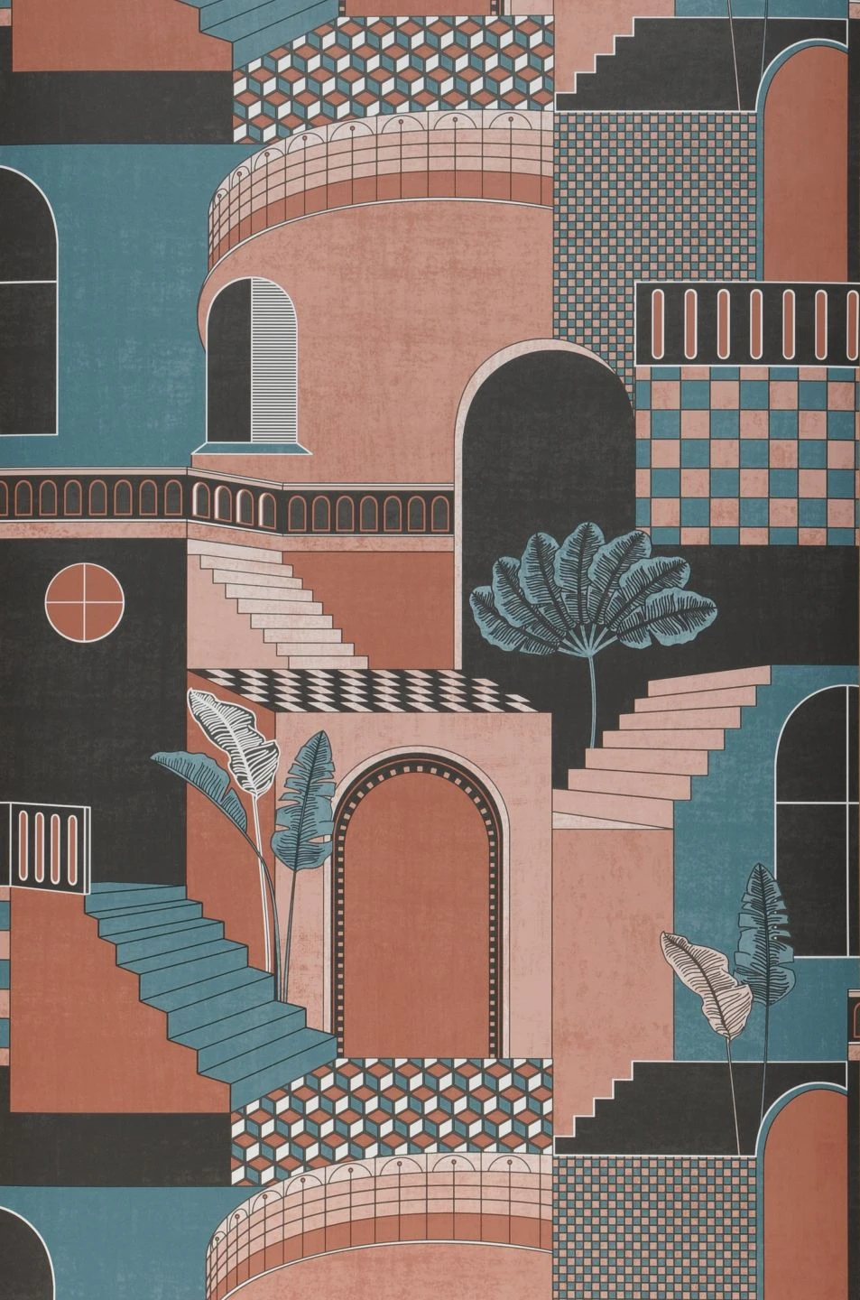 Tapete Verney Türkisblau – Bild 2