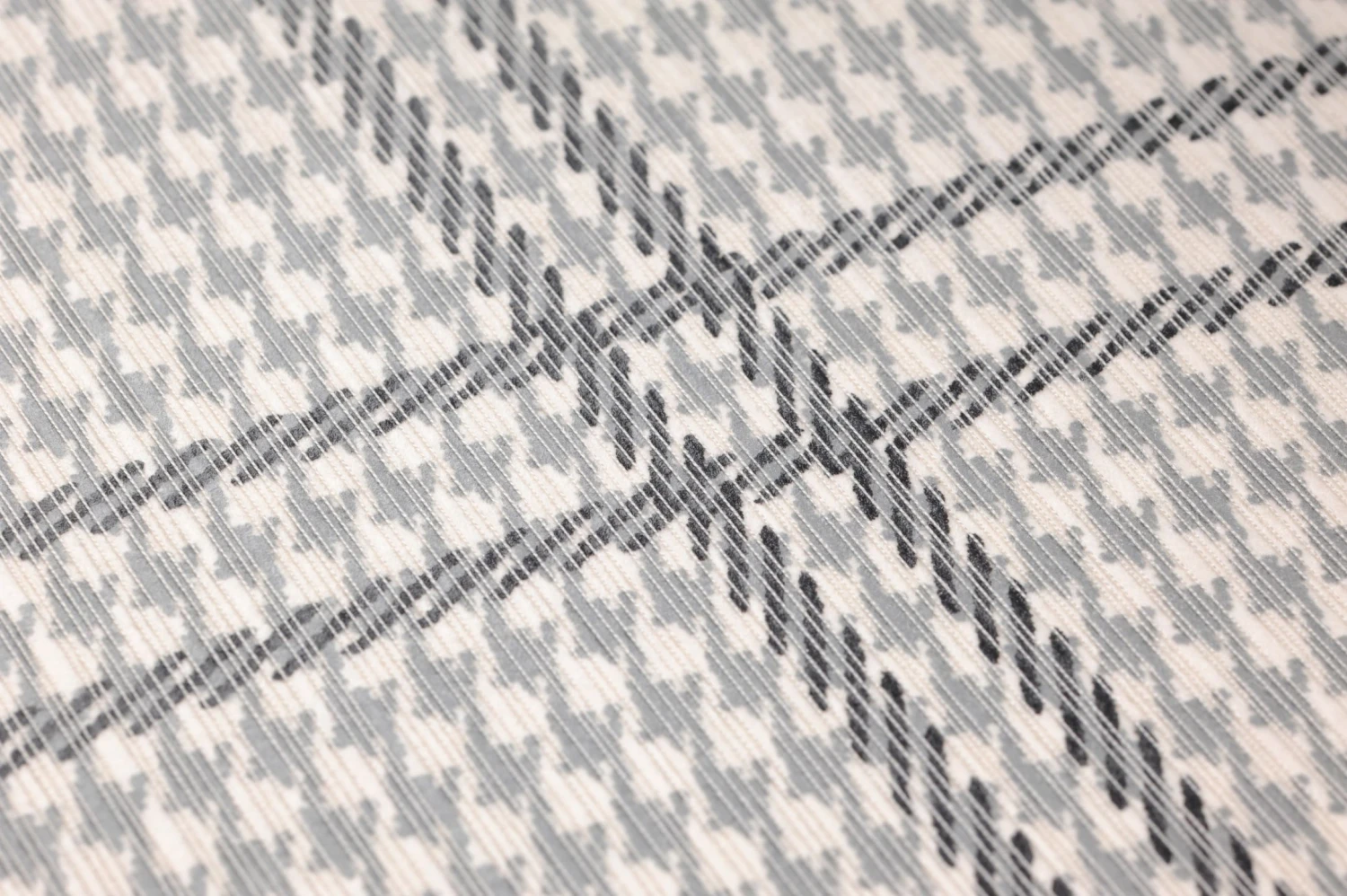 Tapete Glencheck Grau – Bild 2