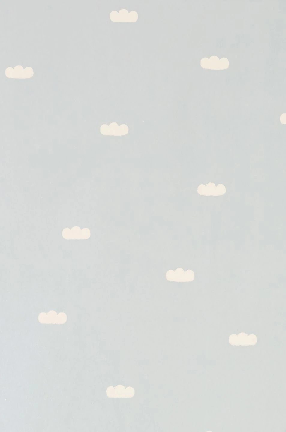 Tapete Dreamy Clouds Blassminttürkis – Bild 2