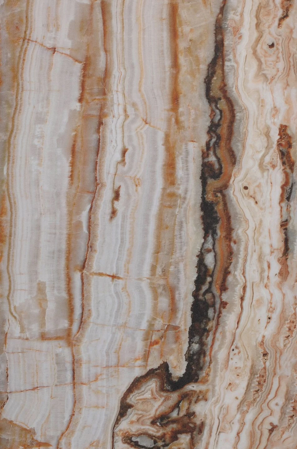 Wandbild Vertical Marble Ocker – Bild 2