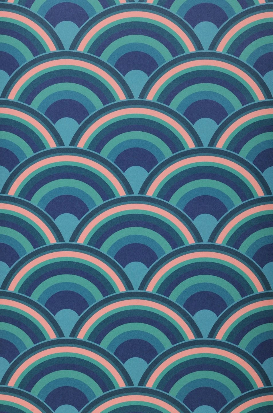 Tapete Retro Rainbow Blautöne – Bild 2