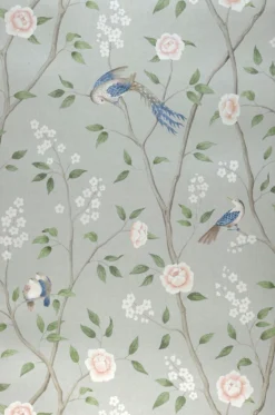 Tapete Leonidas Weissgrün