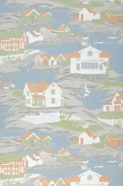 Tapete Cordelia Hellgraublau