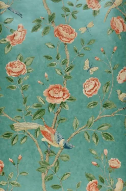 Tapete Majorelle Minttürkis Schimmer