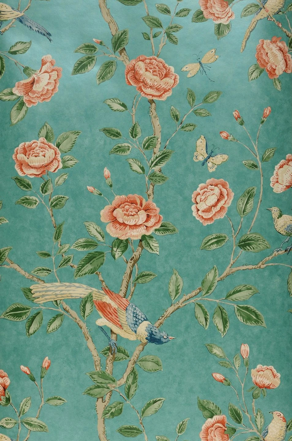 Tapete Majorelle Minttürkis Schimmer