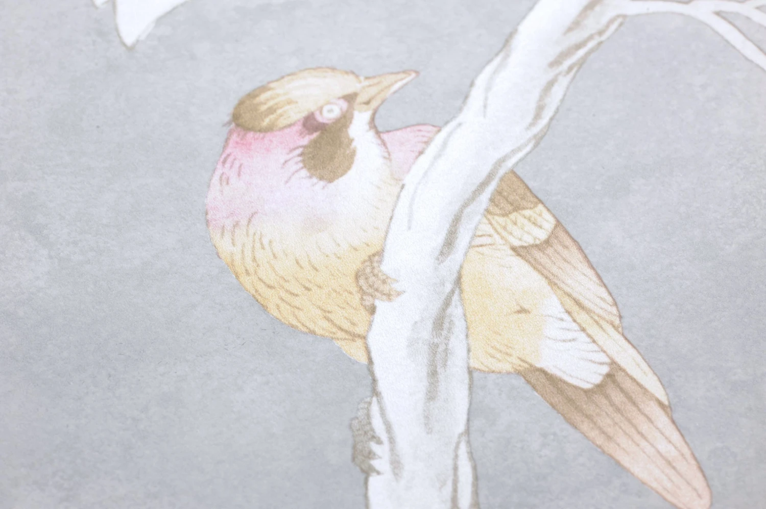 Tapete Verdura Cremeweiss Perlglanz – Bild 3