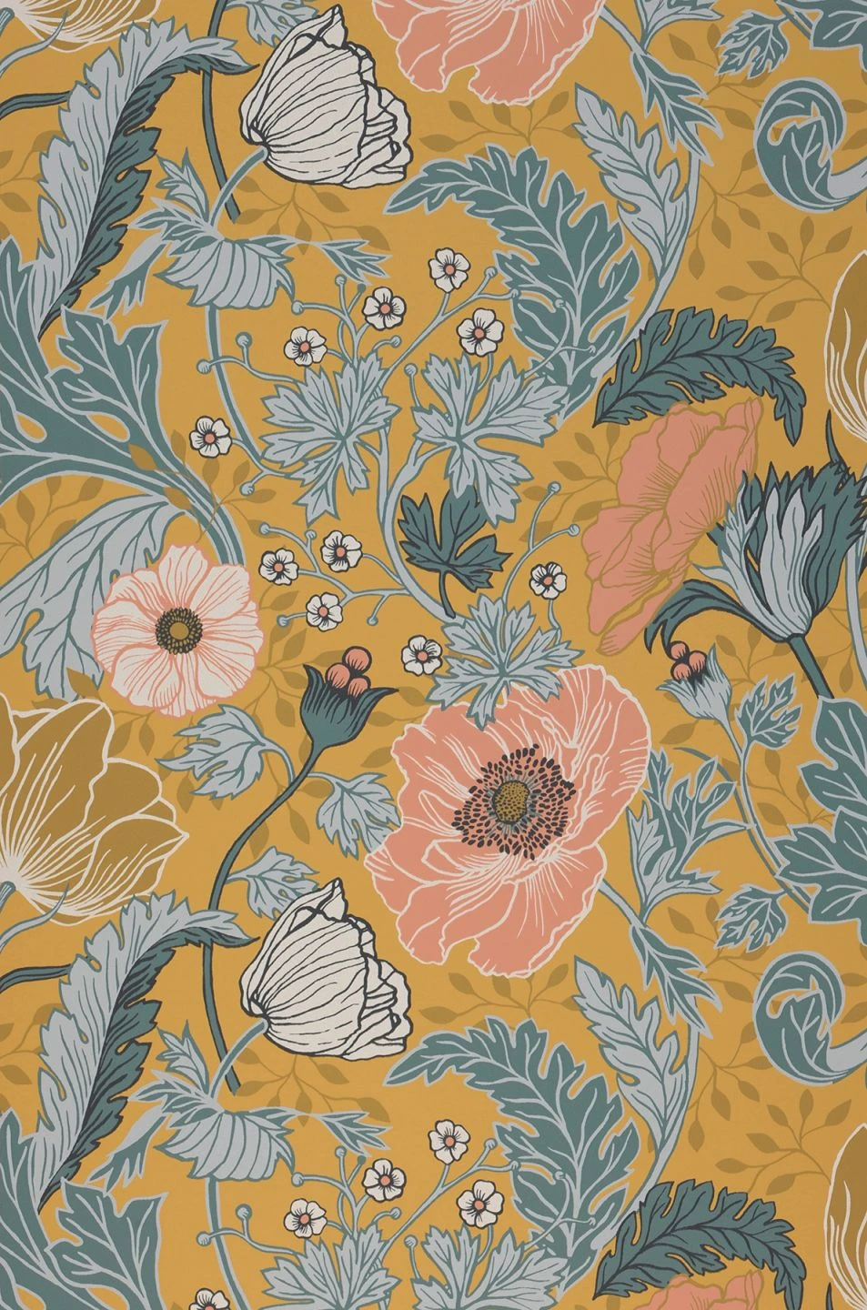 Tapete Soria Ockergelb