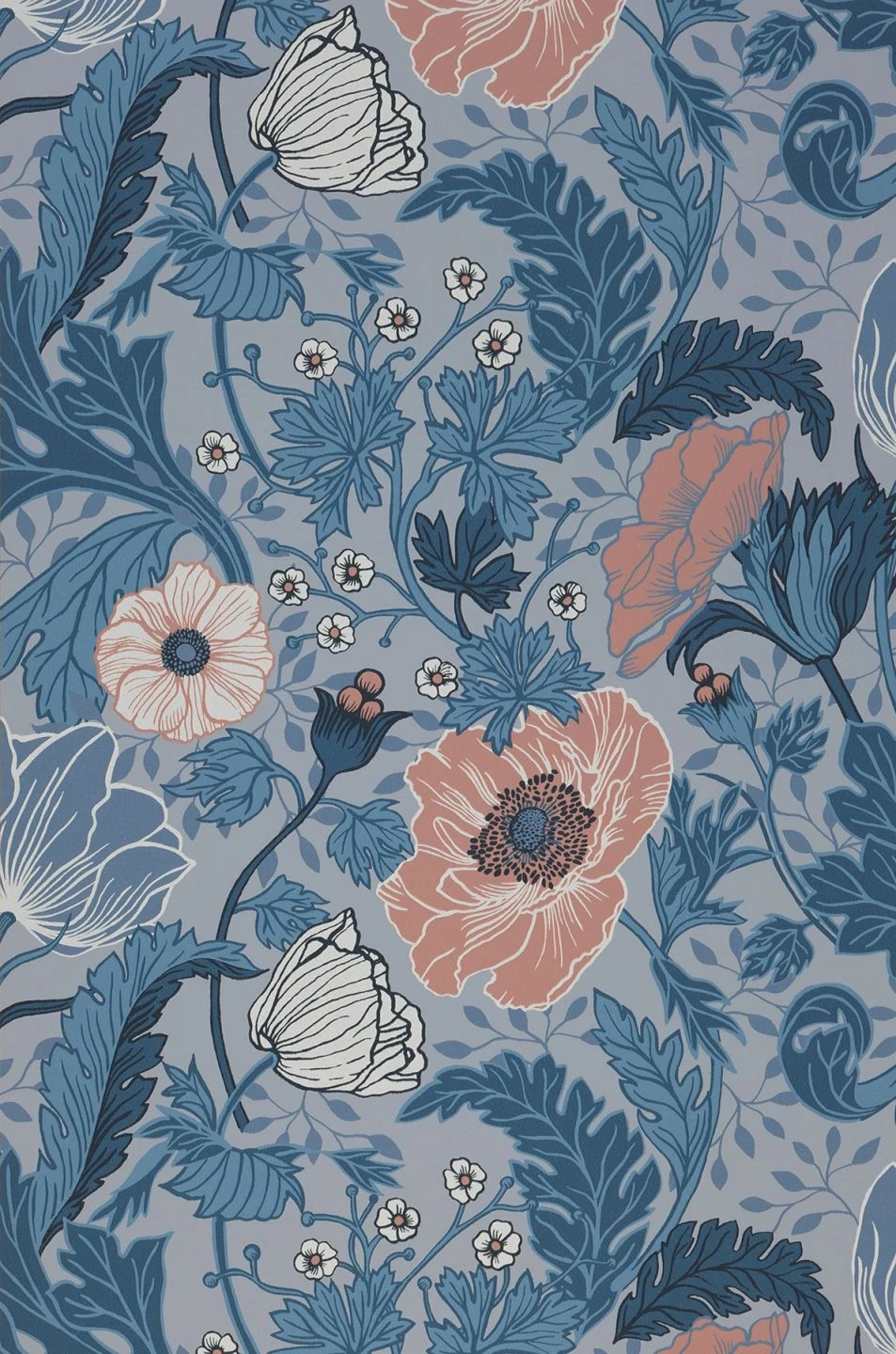 Tapete Soria Blautöne