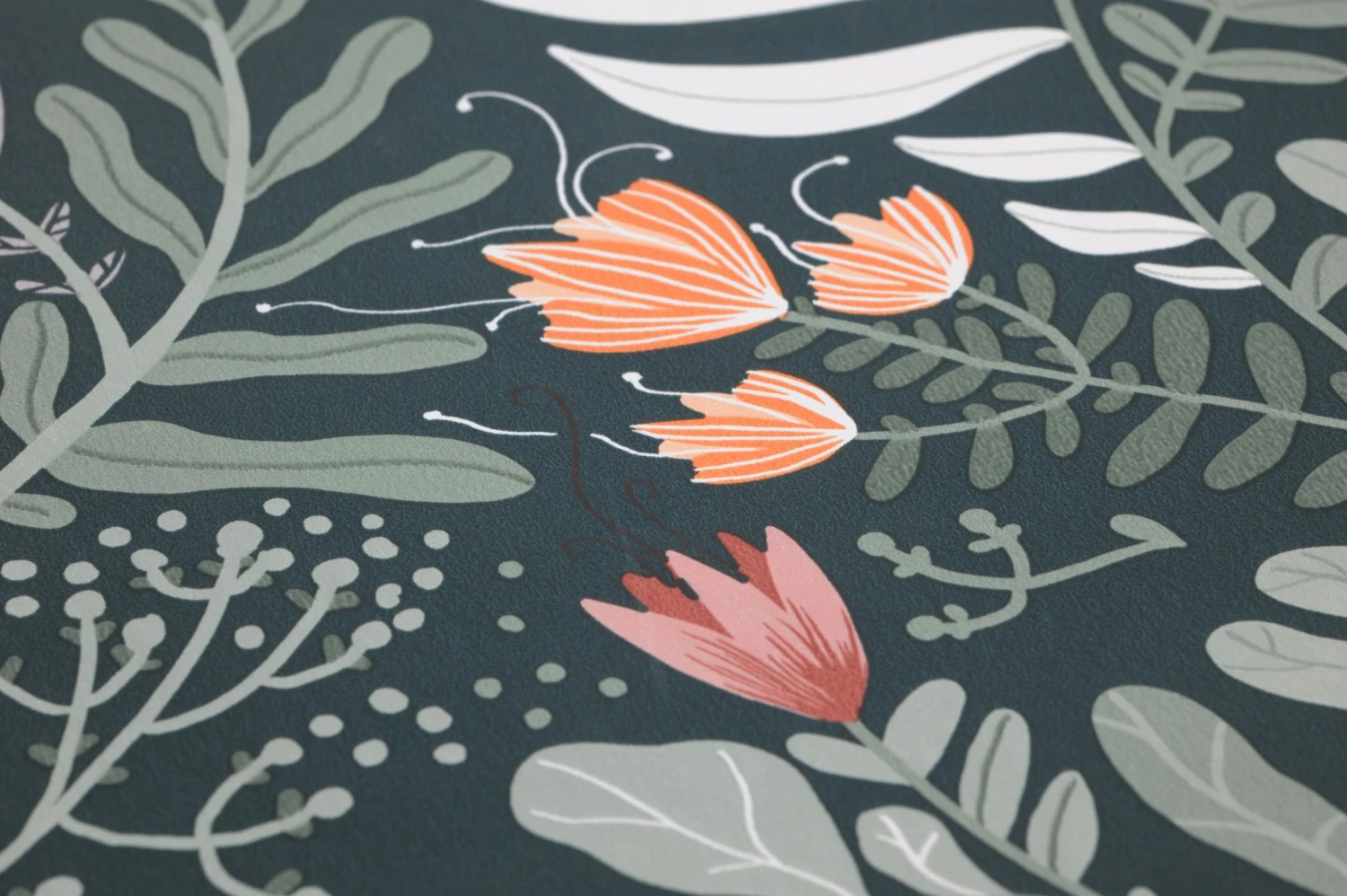 Tapete Pavonia Blaugrün – Bild 3