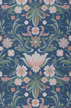 Tapete Sanna Azurblau