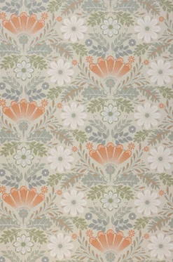 Tapete Johanna Orangebraun