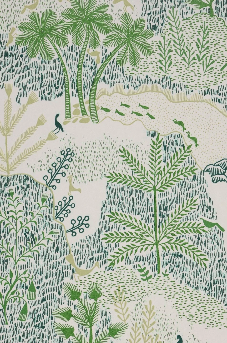 Tapete Tammi Grün