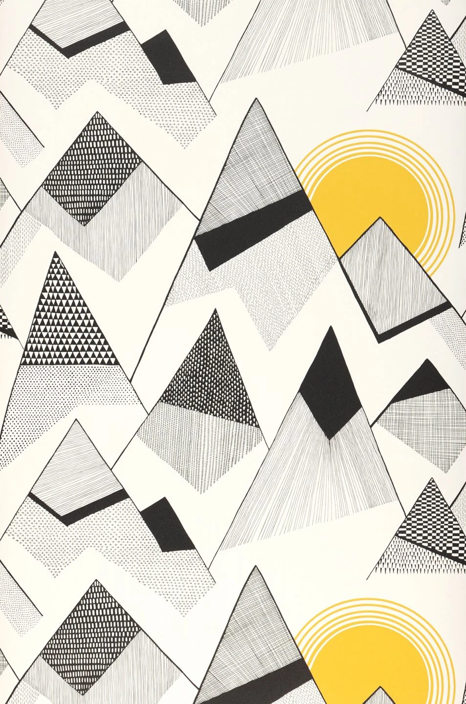 Tapete Mountains Goldgelb – Bild 2