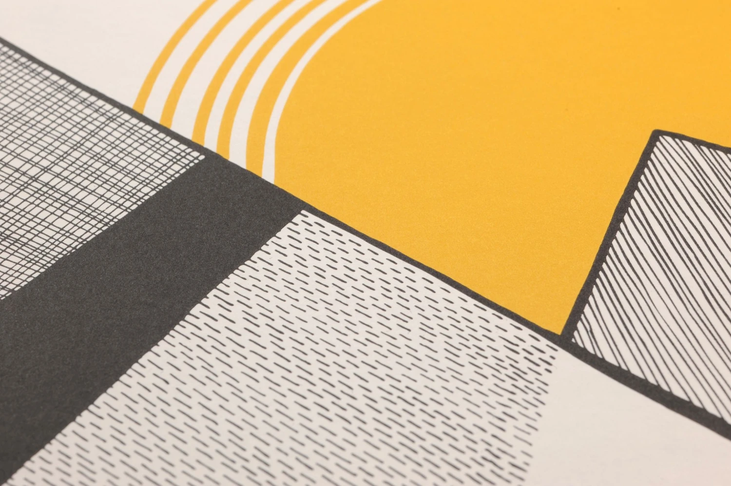 Tapete Mountains Goldgelb – Bild 3