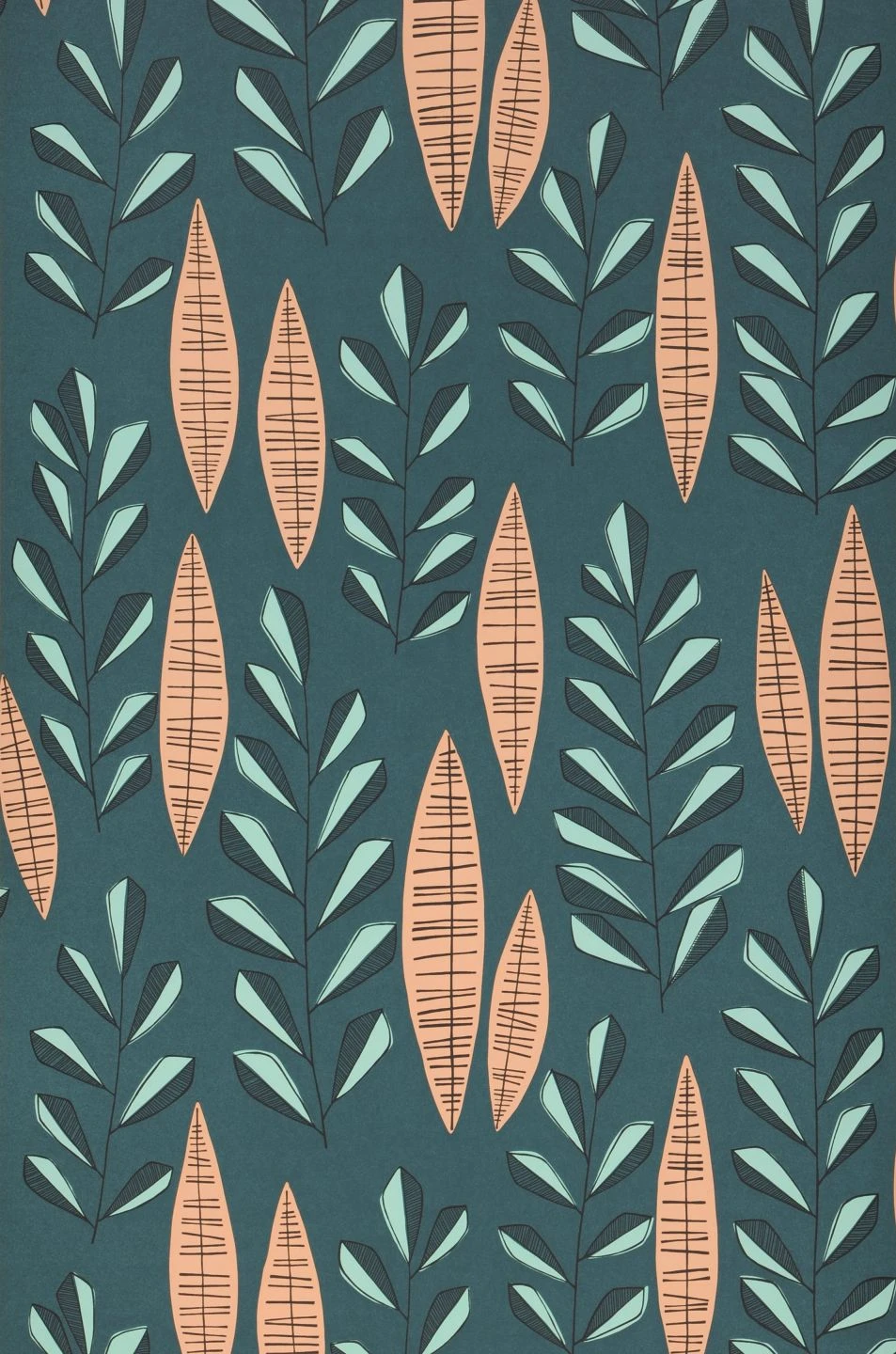 Tapete Garden City Blaugrün – Bild 2