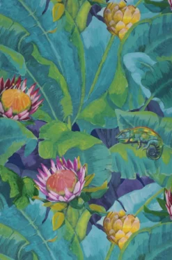 Tapete Martinique Gelbgrün