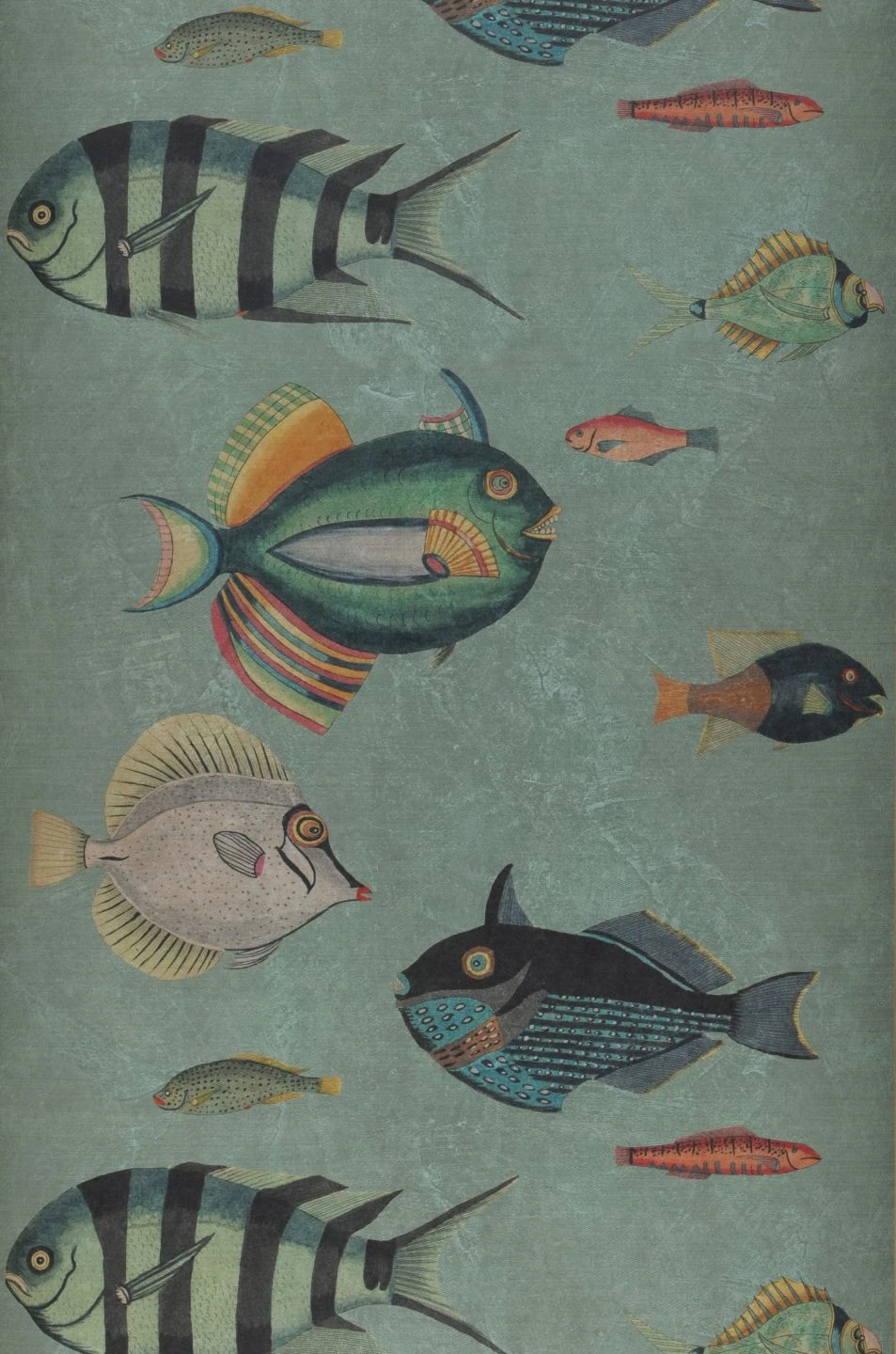 Wandbild Poissons Schilfgrün – Bild 2