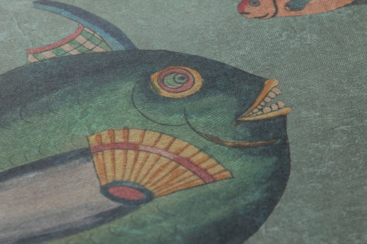 Wandbild Poissons Schilfgrün – Bild 3