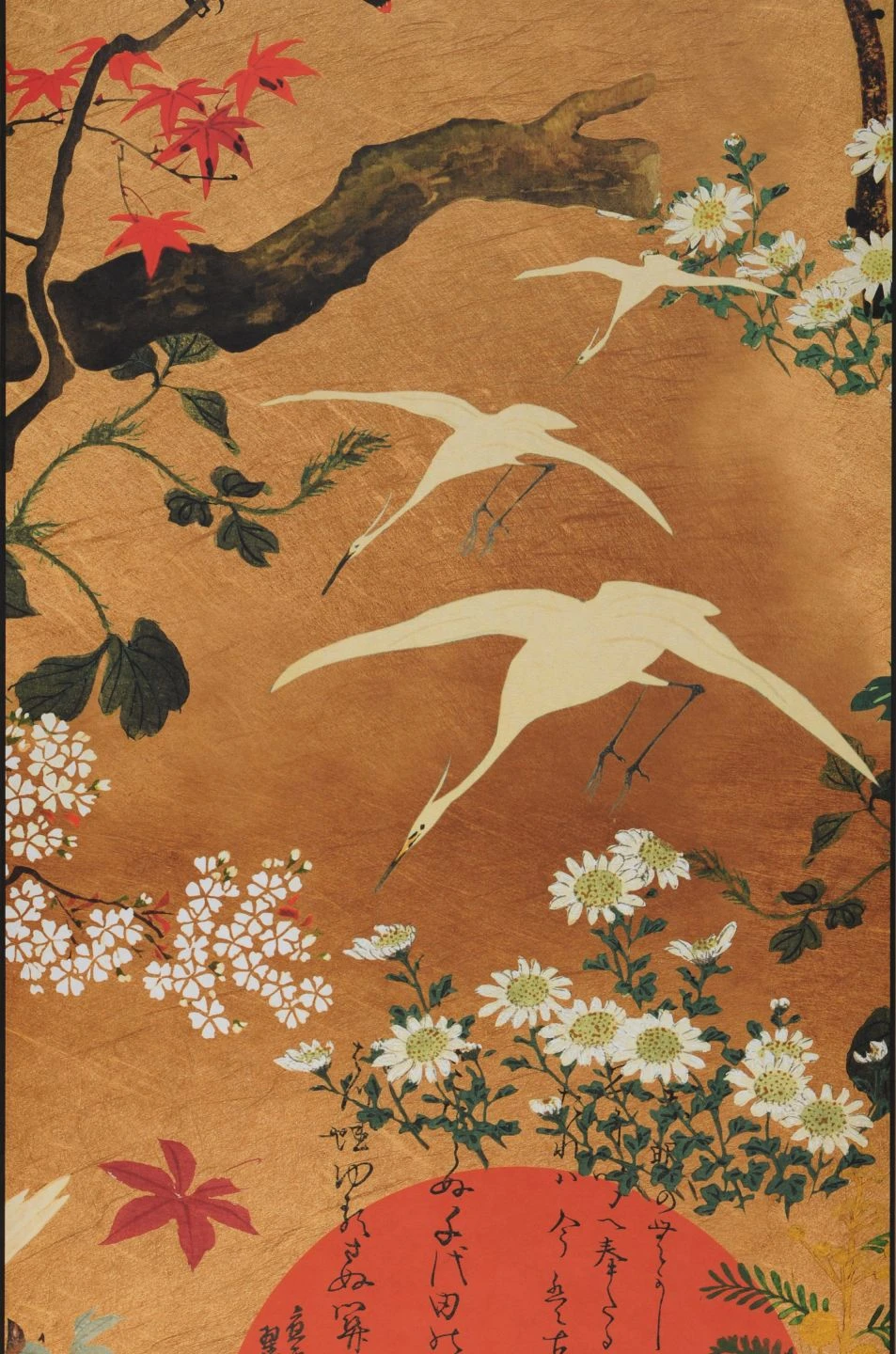 Wandbild Byobu Classic Gold – Bild 2