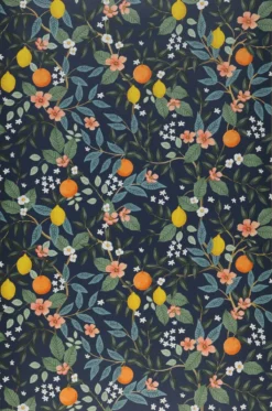 Selbstklebende Tapete Citrus Grove Dunkelblau