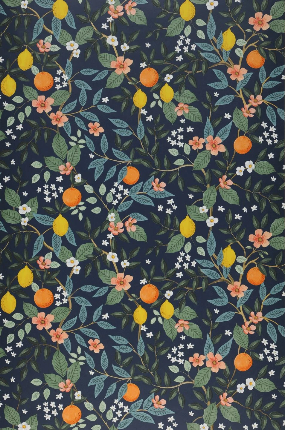 Selbstklebende Tapete Citrus Grove Dunkelblau