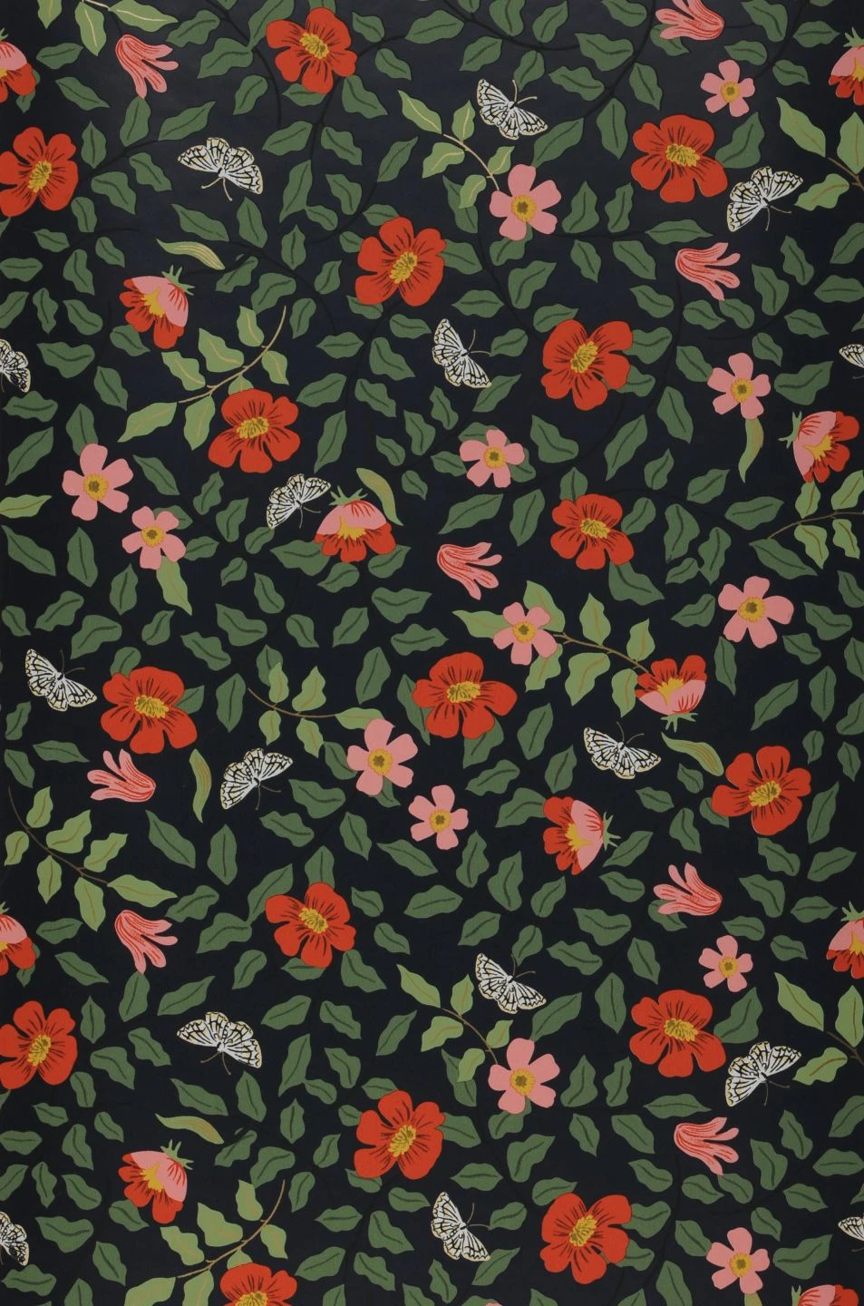 Selbstklebende Tapete Primrose Field Schwarzblau