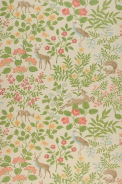 Selbstklebende Tapete Deer Love Hellbeige