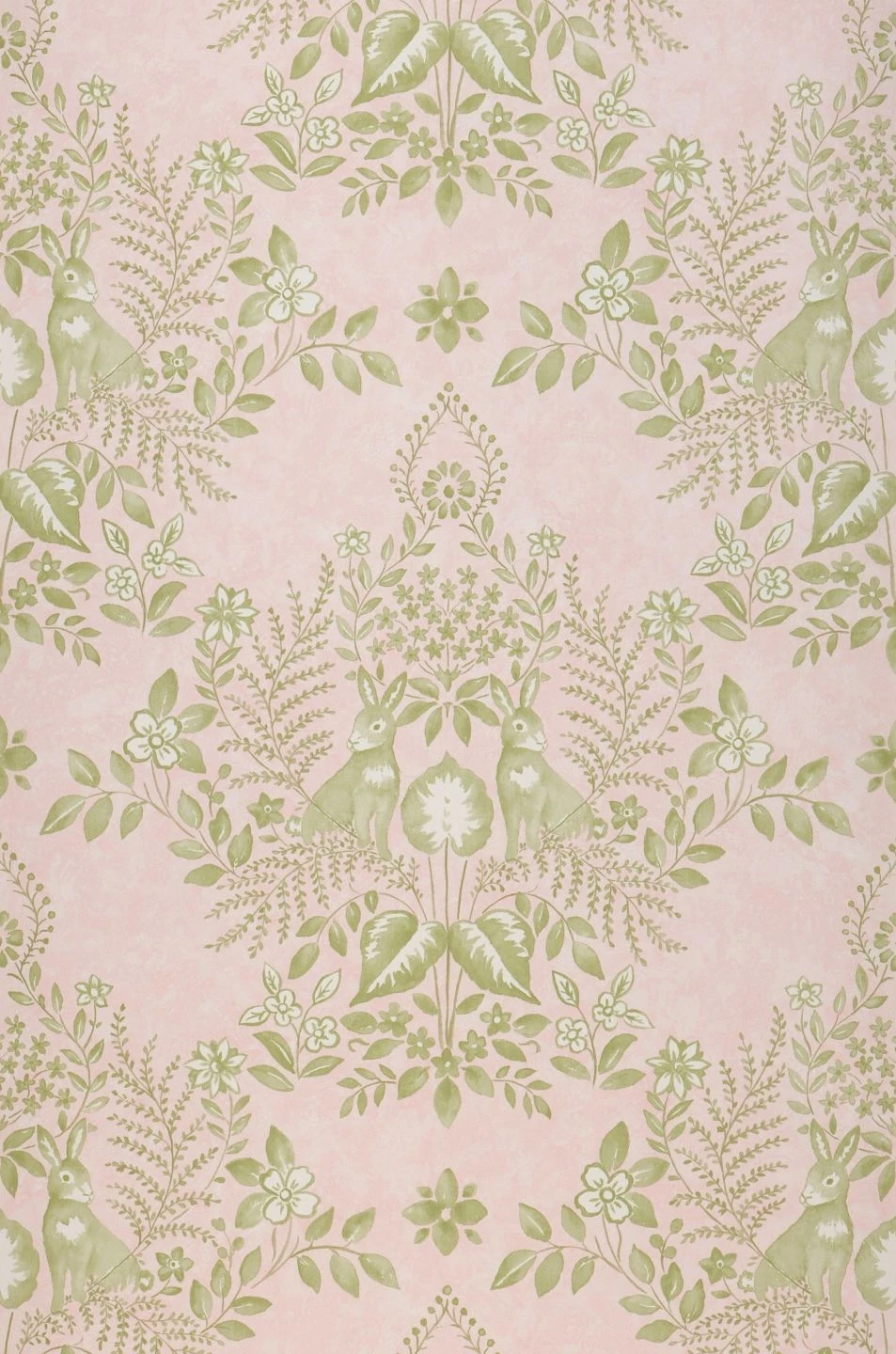 Selbstklebende Tapete Cottontail Toile Blassrosa