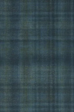 Tapete Shabby Tartan Blautöne