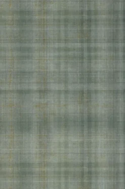 Tapete Shabby Tartan Grüntöne