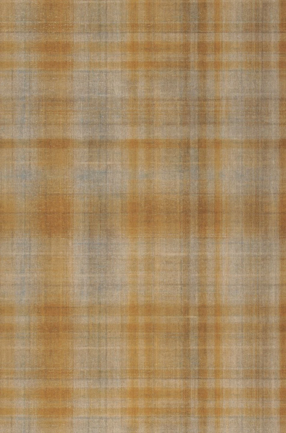 Tapete Shabby Tartan Orangebraun – Bild 2