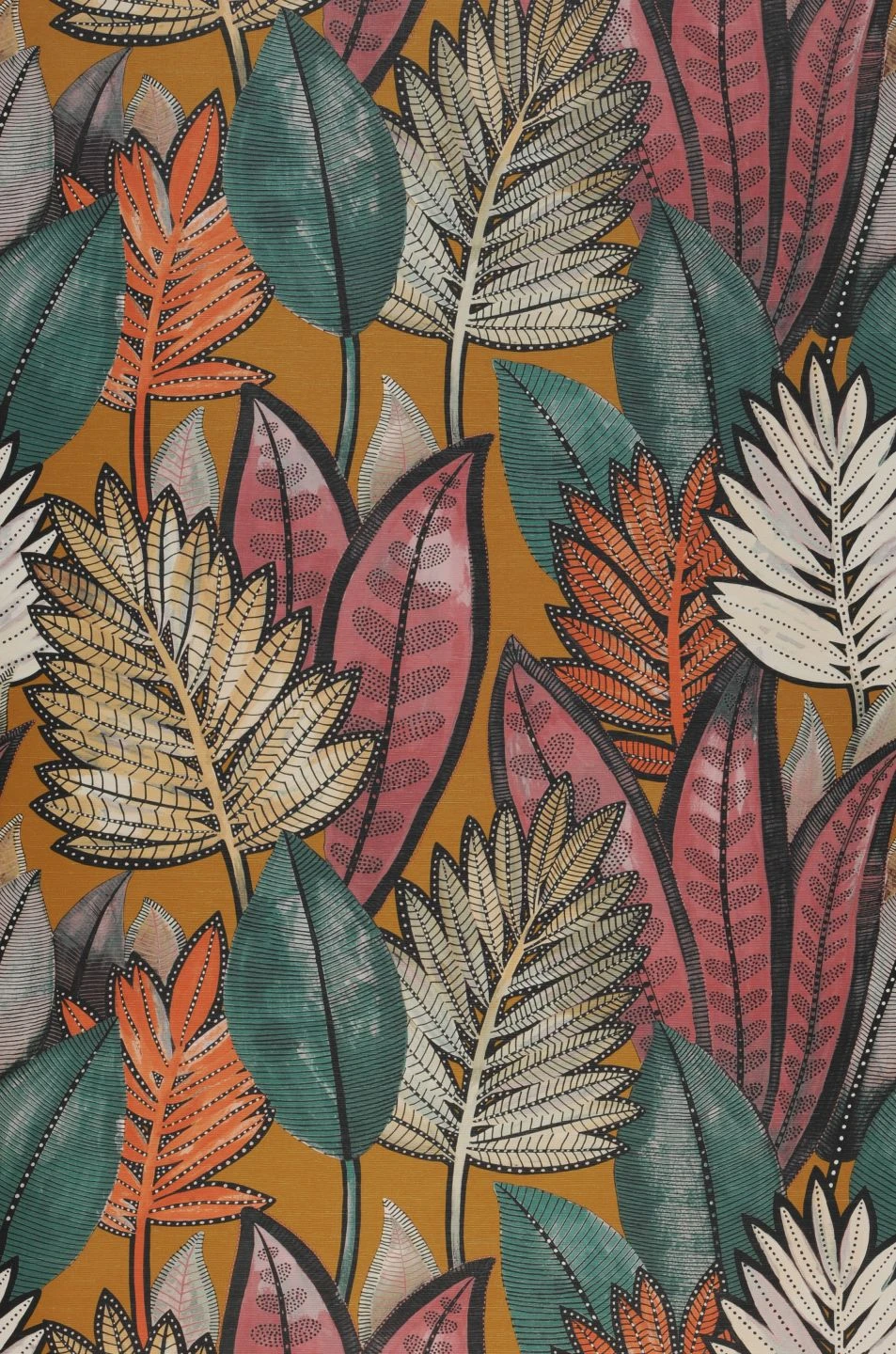 Tapete Isadora Ockergelb – Bild 2