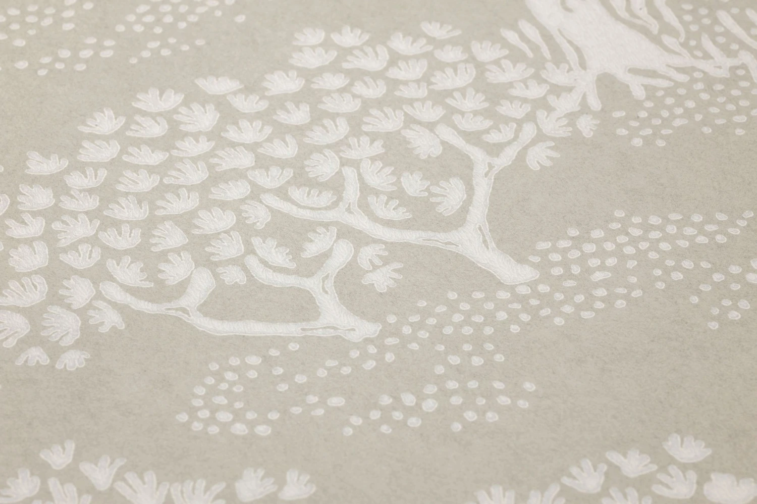 Tapete Woodland Graubeige – Bild 3