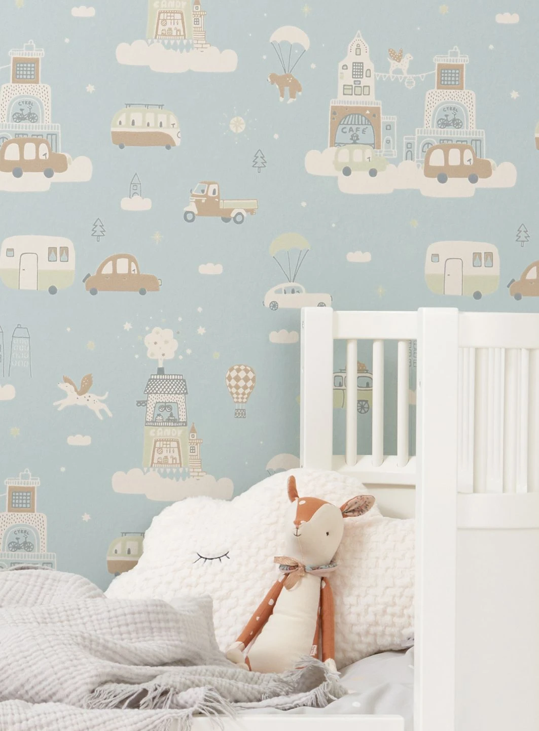 Tapete Above The Clouds Hellblau – Bild 4