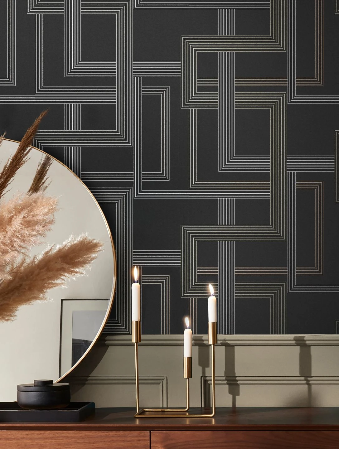 Tapete Alcamo Anthrazit