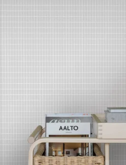 Tapete Alvar Grauweiss