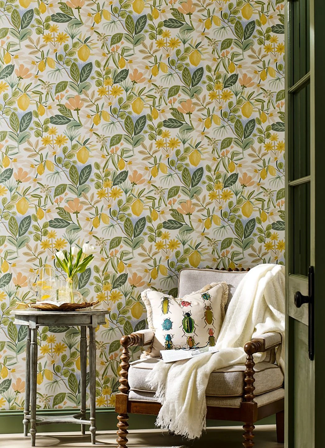 Selbstklebende Tapete Amalfi Fruits Grüntöne – Bild 2