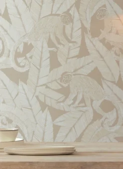 Tapete Arlo Cremeweiss Schimmer