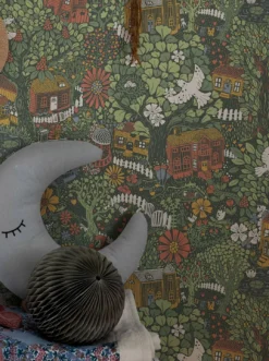 Tapete Birgitta Grüntöne