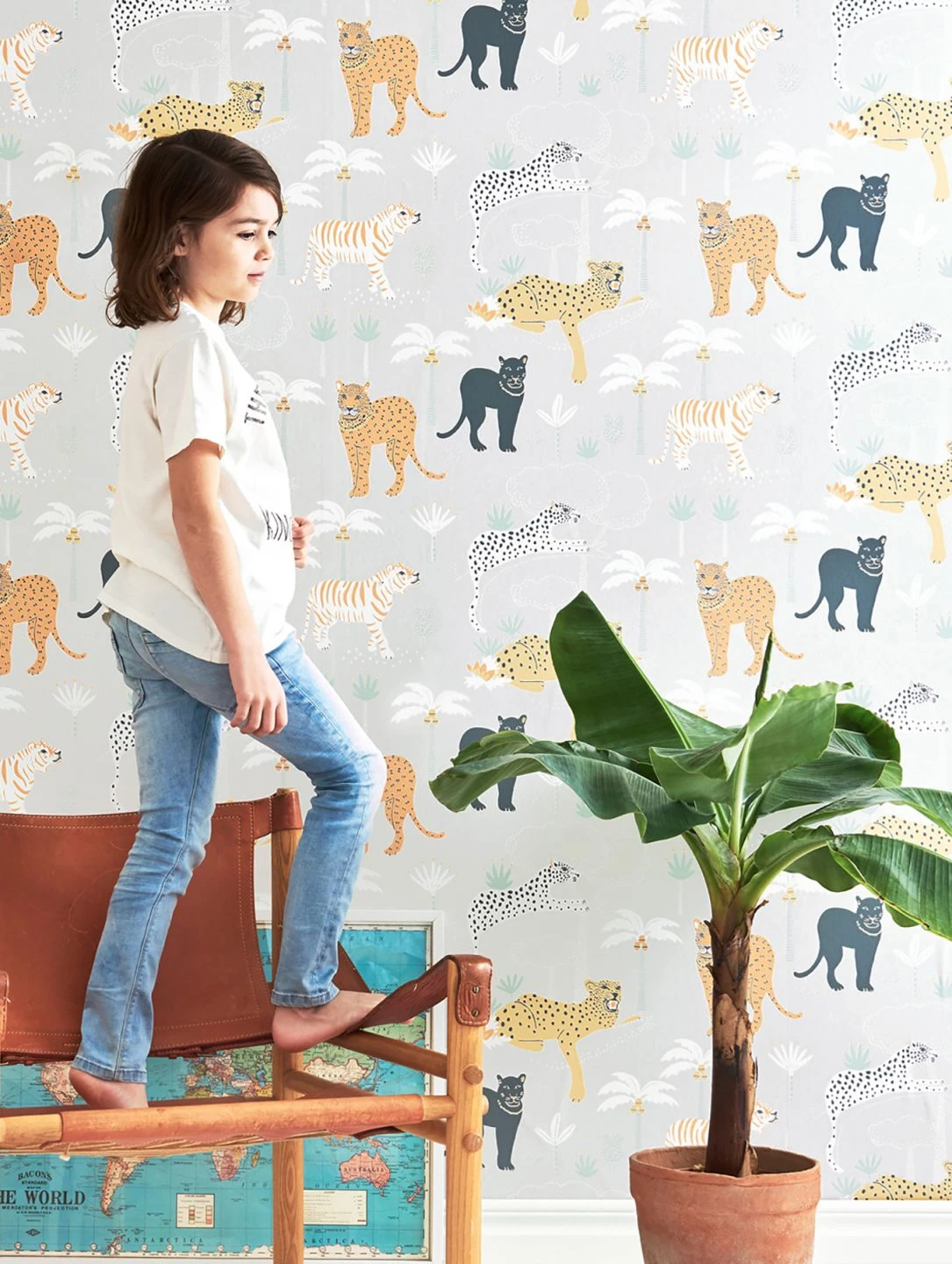 Tapete Black Panther Weissgrau – Bild 4