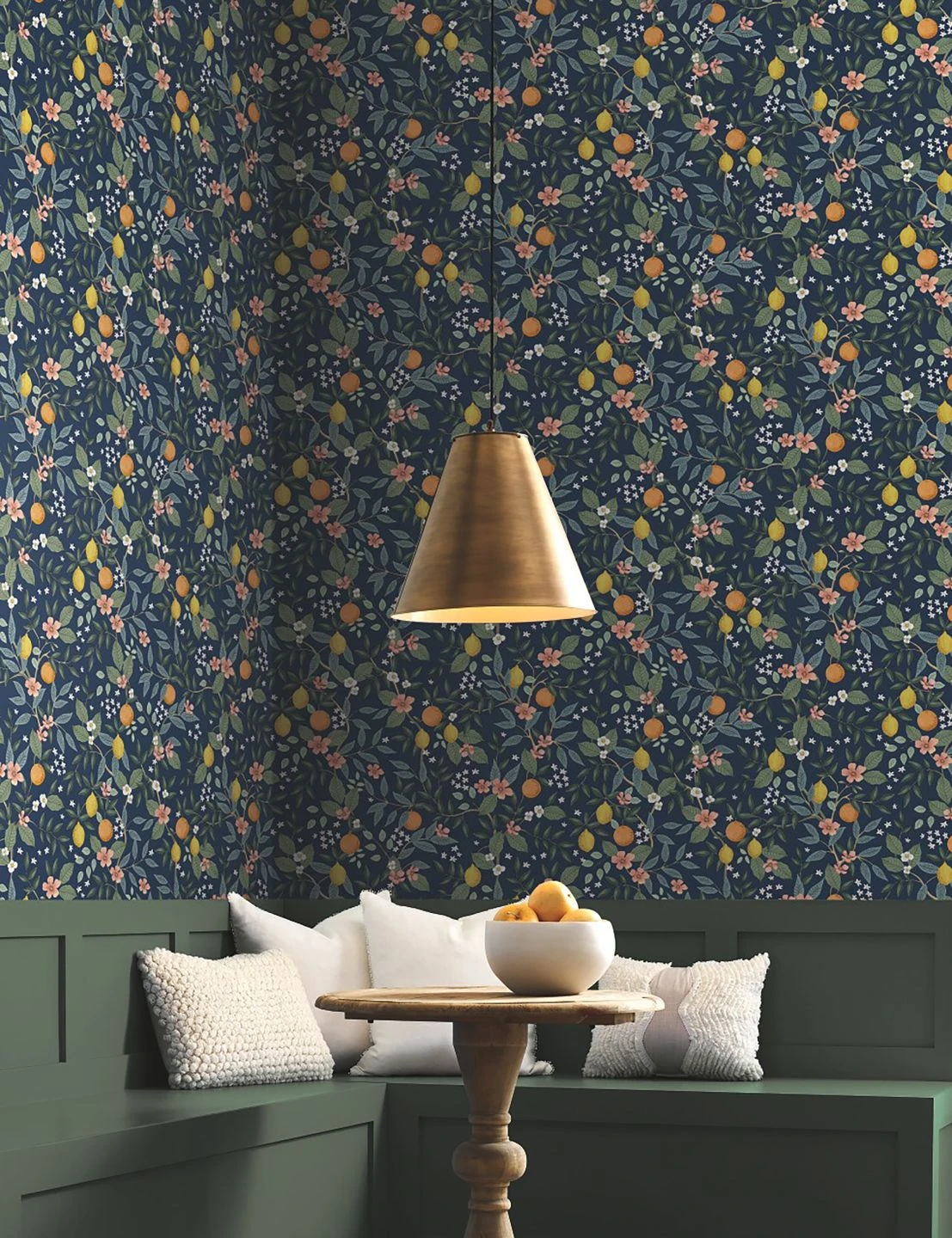 Selbstklebende Tapete Citrus Grove Dunkelblau – Bild 3