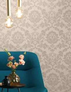 Tapete Clarise Hellgraubeige