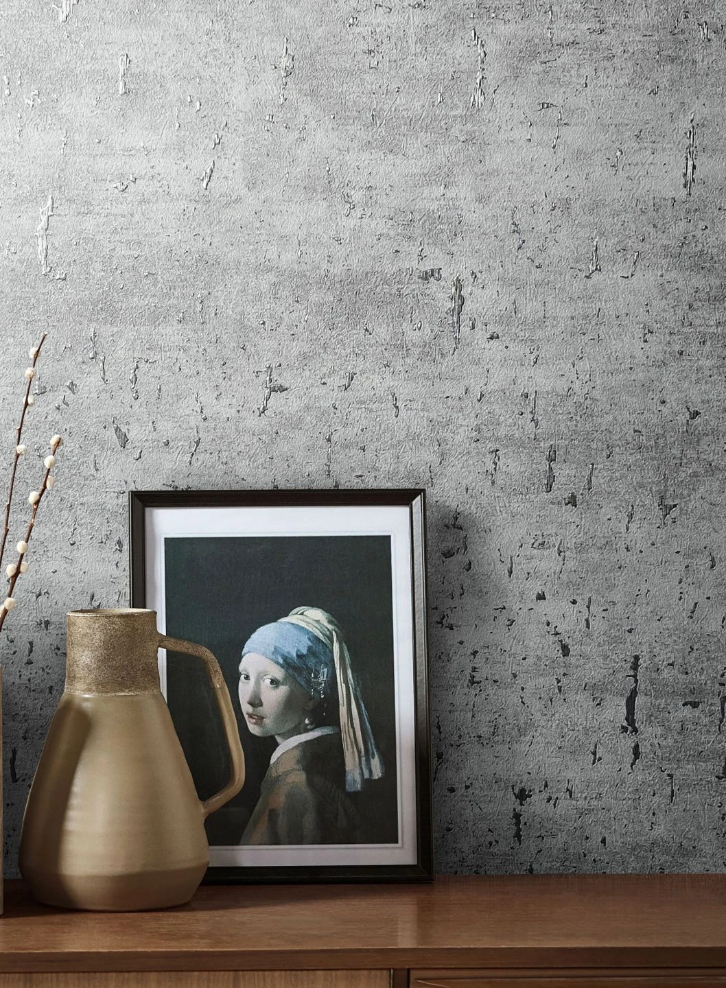 Tapete Cork Illusion Hellgrau