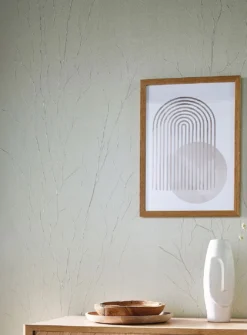 Tapete Crush Tree 06 Grauweiss Schimmer