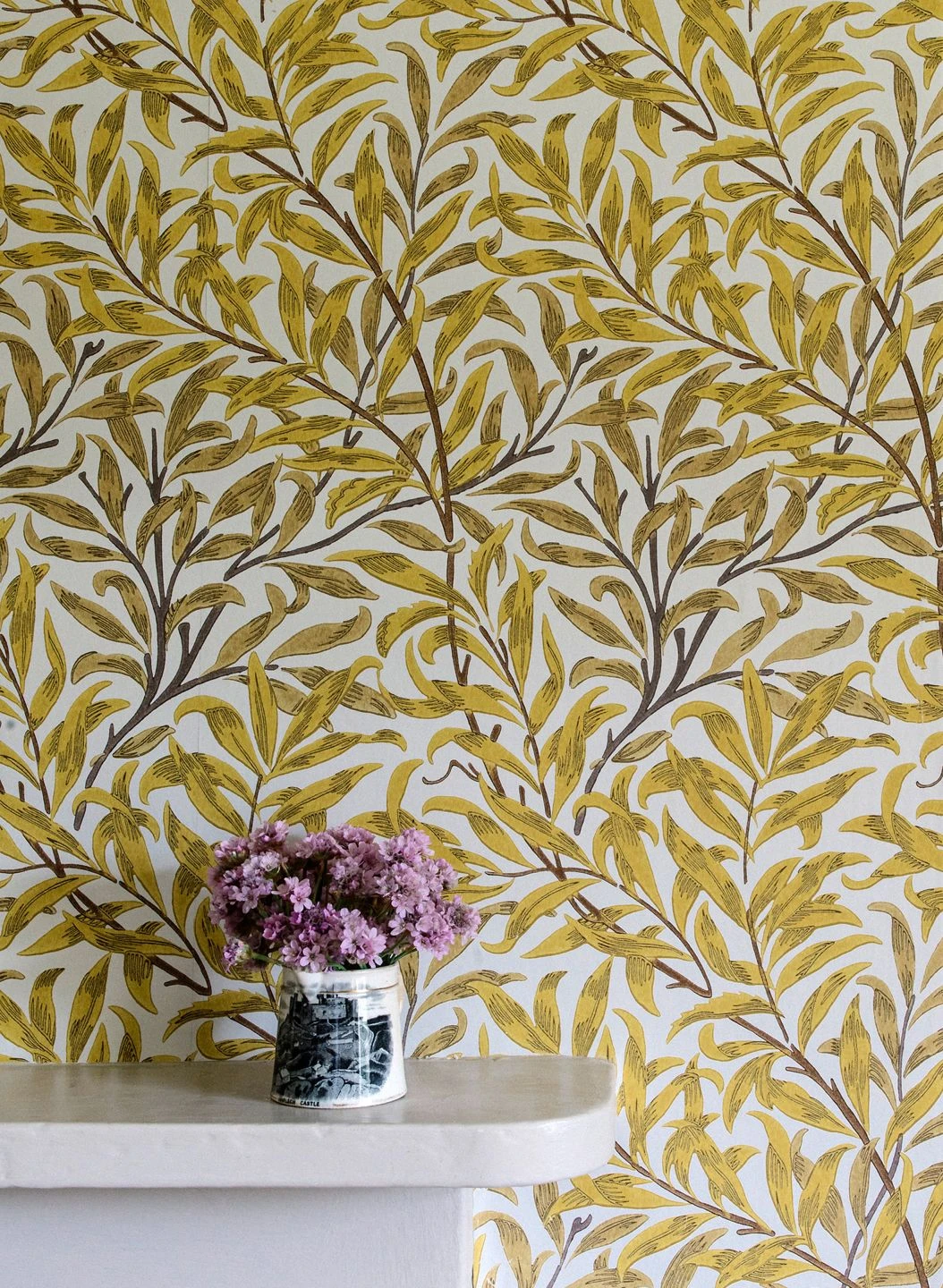 Tapete Darcie Zitronengelb