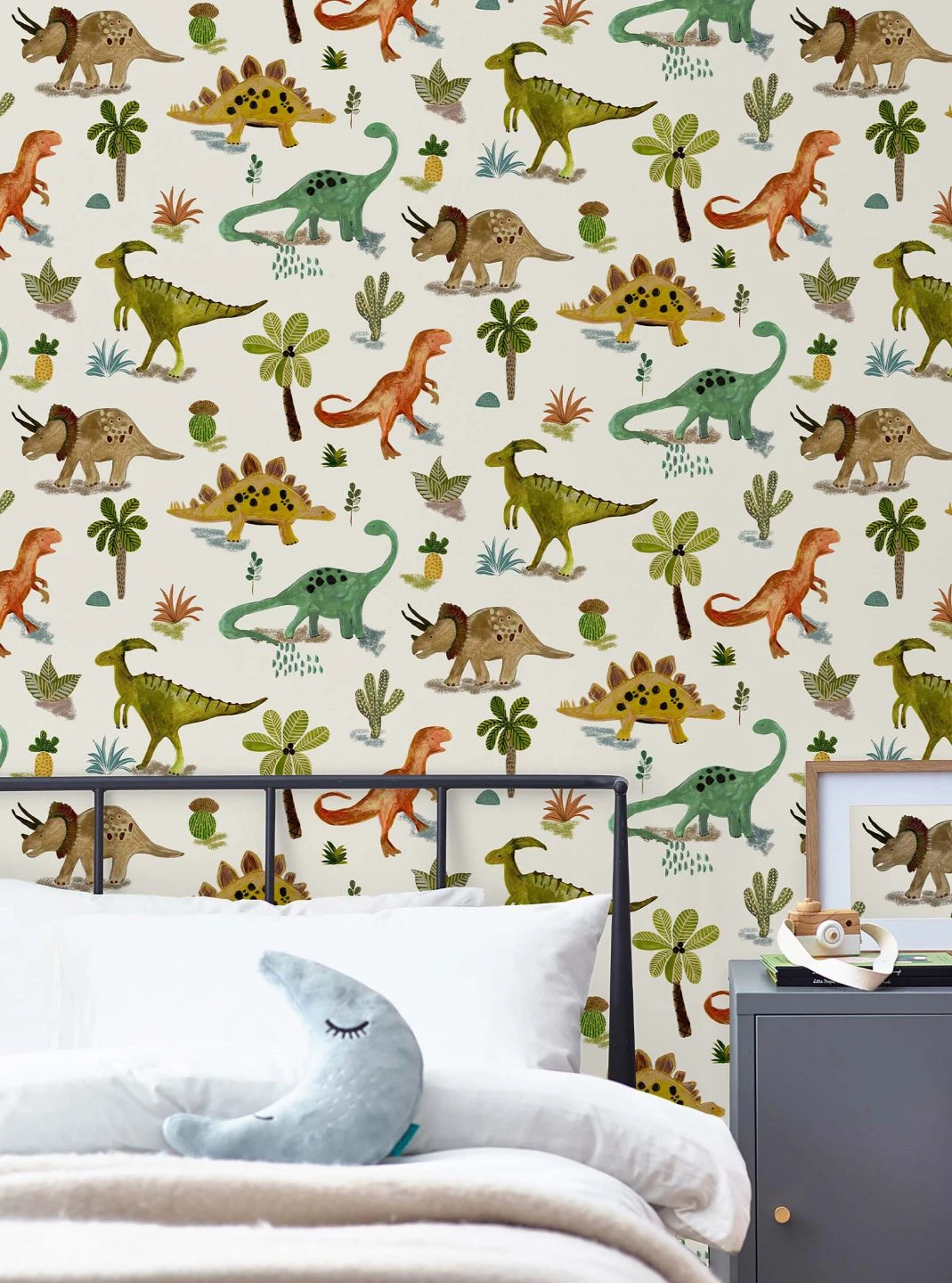 Tapete Dino Paradise Cremeweiss – Bild 3