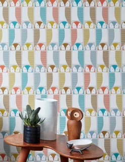 Tapete Eledra Türkisblau