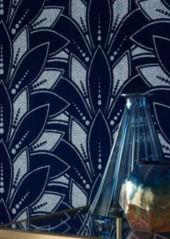 Tapete Fadila Nachtblau