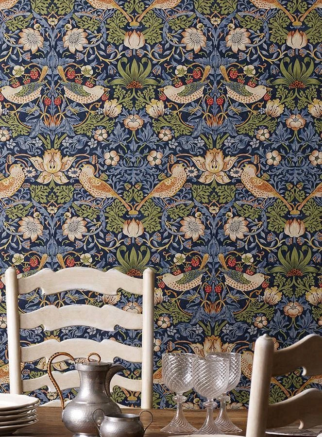 Tapete Faunus Taubenblau