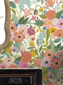 Selbstklebende Tapete Garden Party Orange